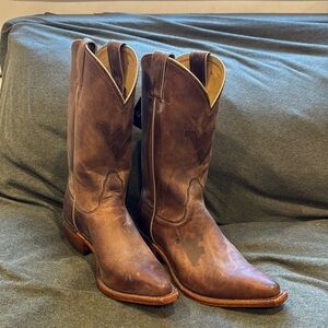 Nocona brown leather WV Cowgirl boots